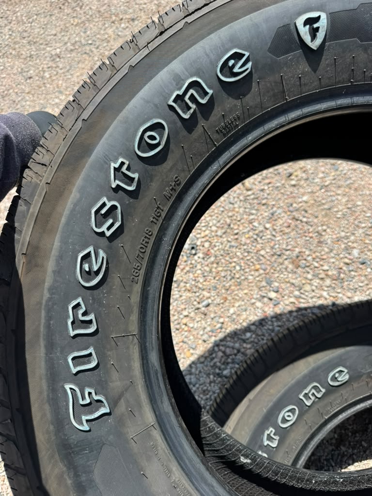 265/70R18 Pair (2 Used Tires) Firestone destination LE3