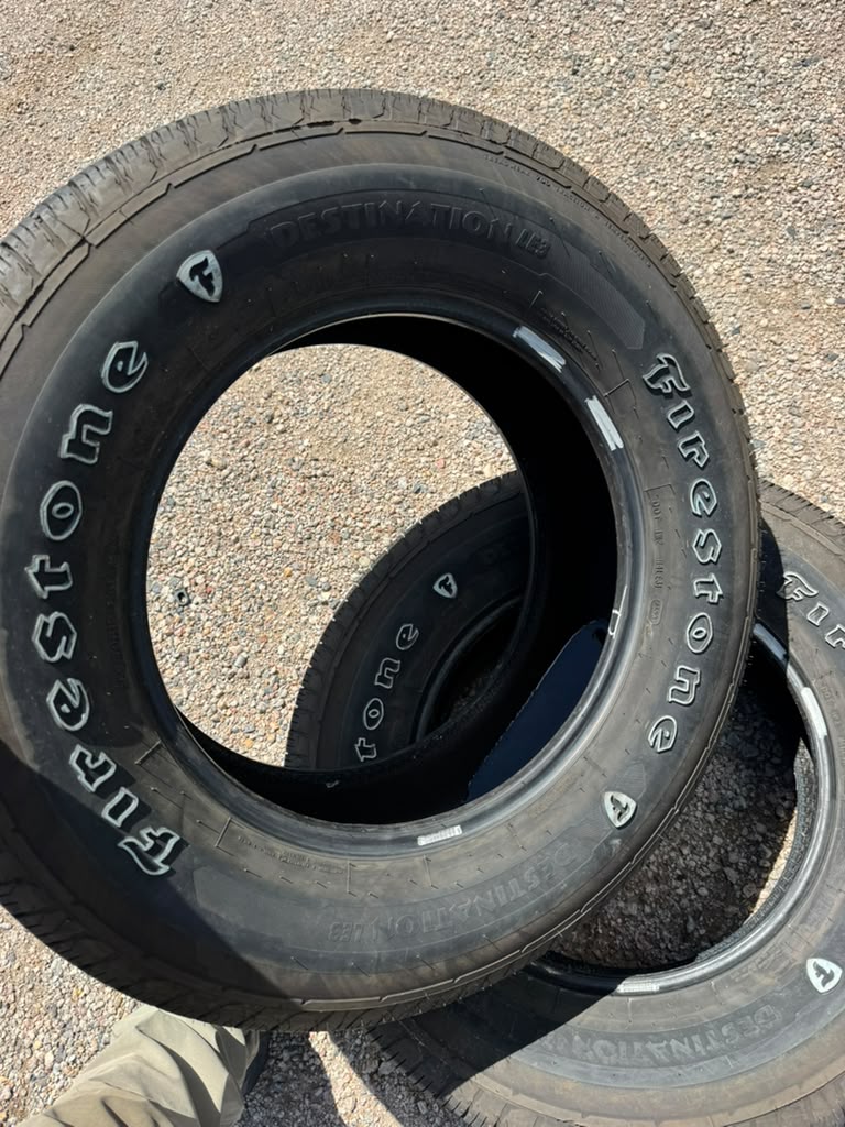 265/70R18 Pair (2 Used Tires) Firestone destination LE3