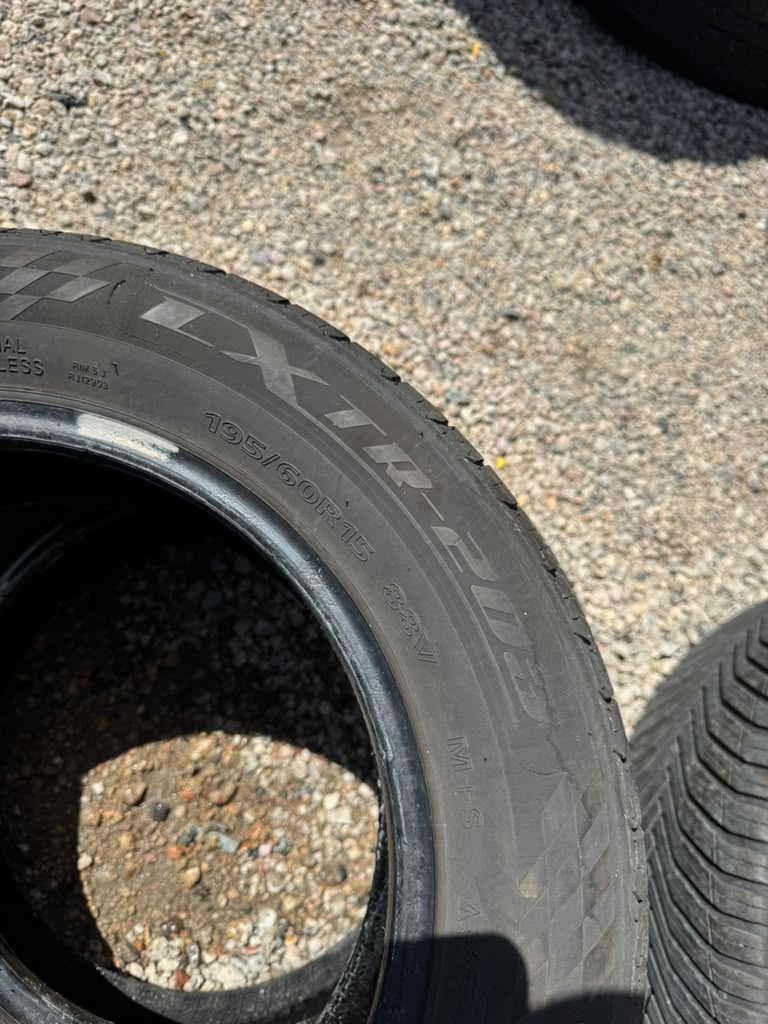 195/60R15 Pair (2 Used Tires) 195/60R15