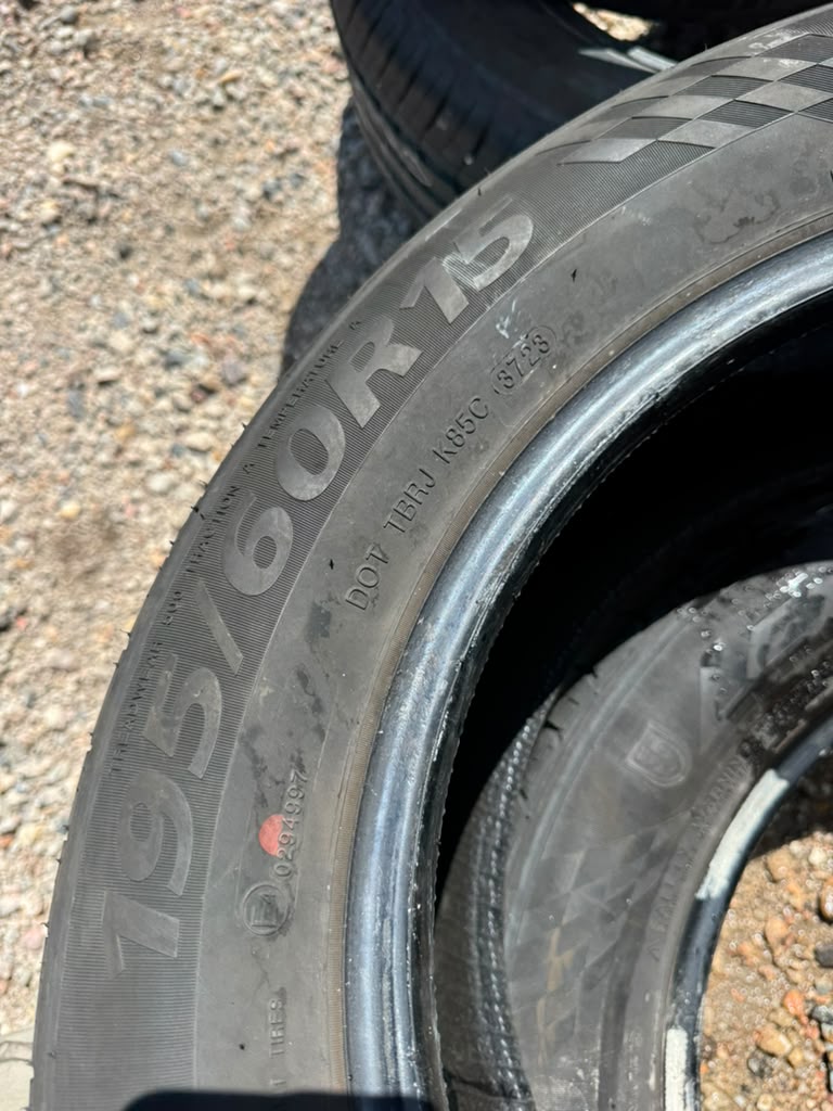 195/60R15 Pair (2 Used Tires) 195/60R15