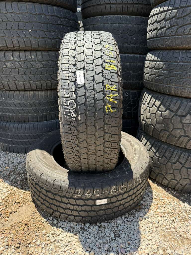 265/60R18 Pair (2 Used Tires) Goodyear Wrangler Territory AT