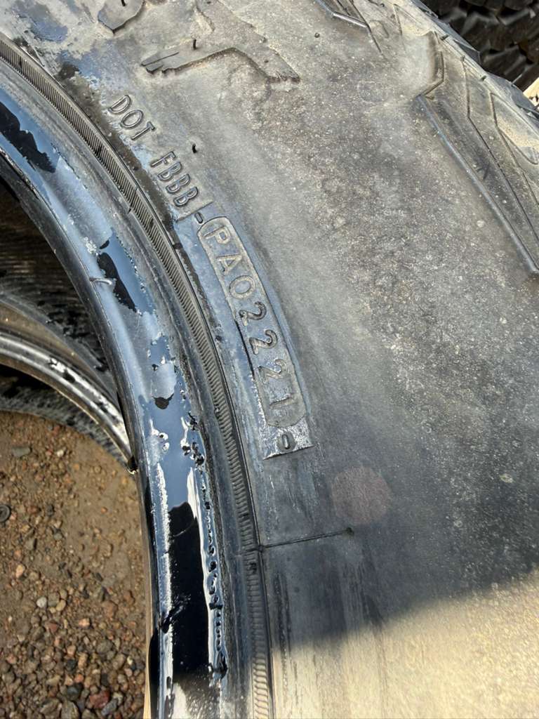 LT33X12.50R18 Pair (2 Used Tires) Yokohama Geolandar X-AT