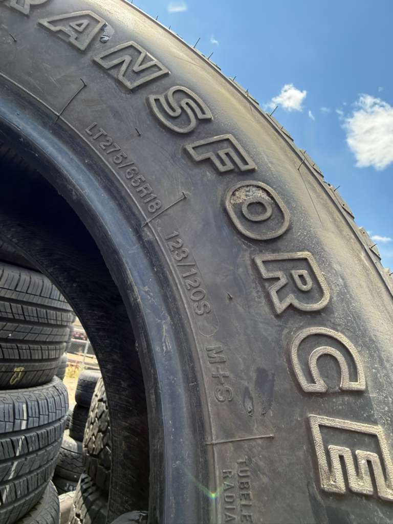 LT275/65R18 Set (4 Used Tires) Firestone Transforce AT