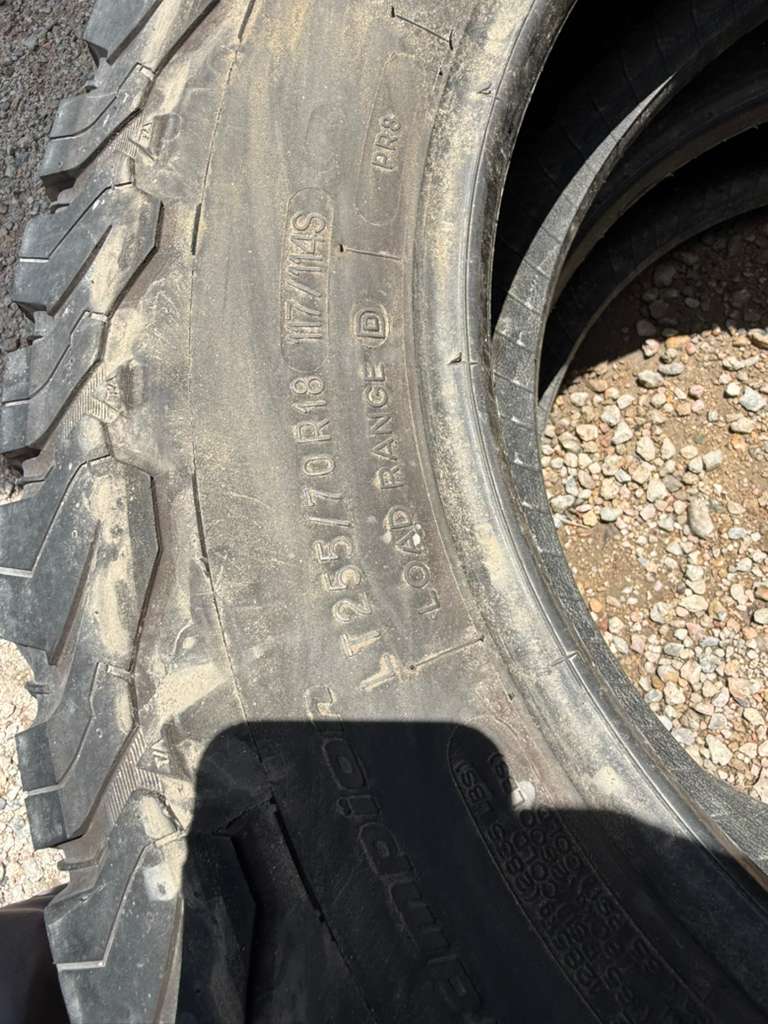 LT255/70R17 Pair (2 Used Tires) Bfgoodrich K02
