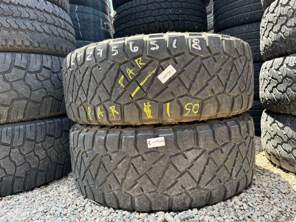 LT275/65R18 Pair (4 Used Tires) Nitto Ridge Grappler