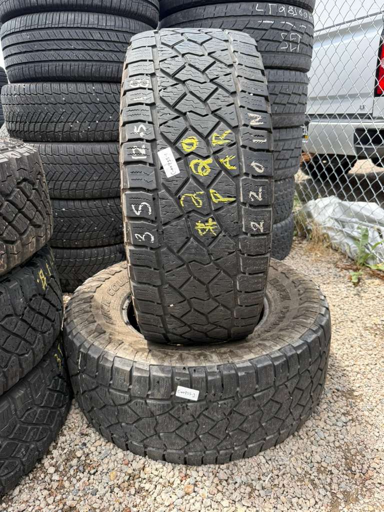 LT35X12.50R20  Pair (2 Used Tires) Dean Tires Back Country AT
