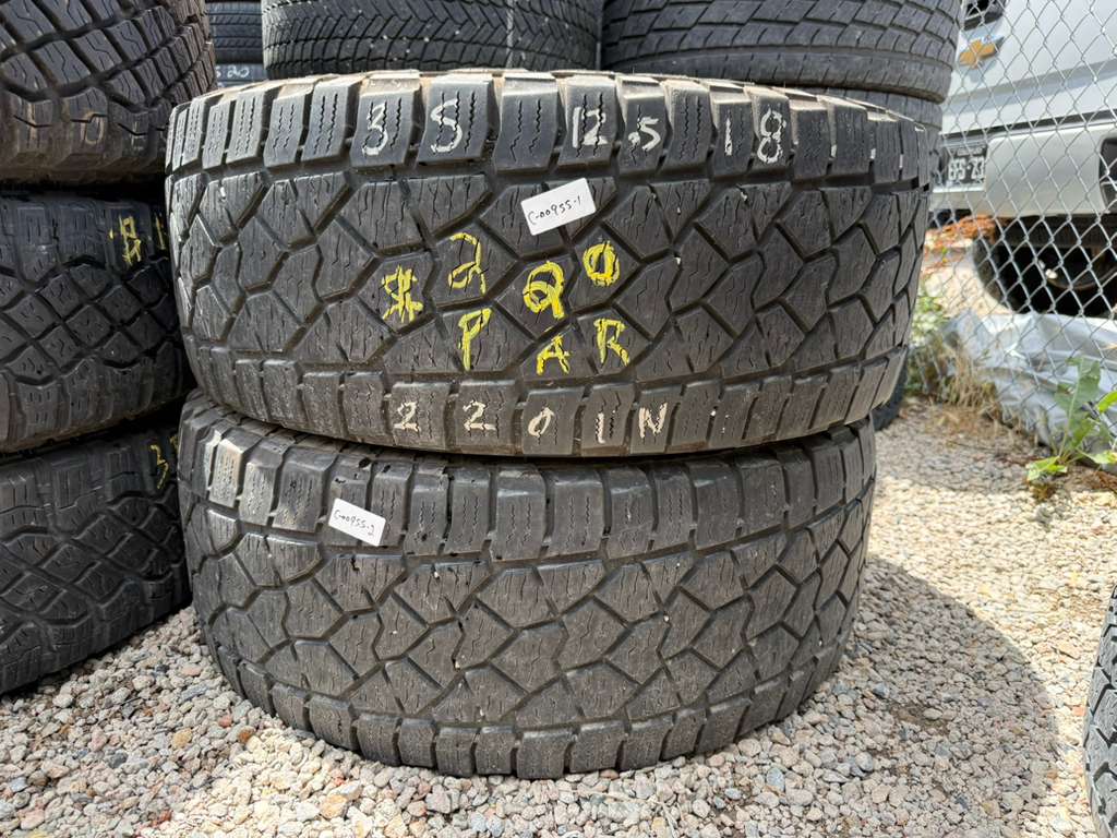 LT35X12.50R20  Pair (2 Used Tires) Dean Tires Back Country AT