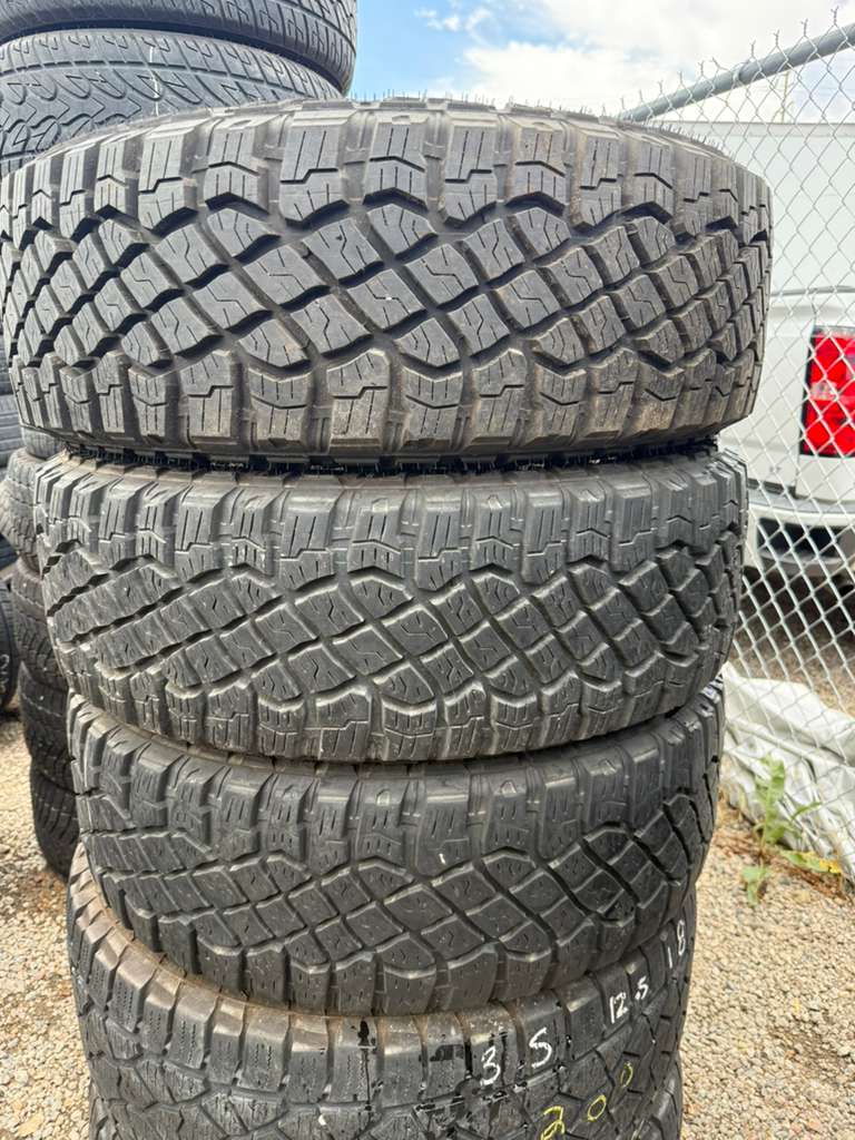LT275/70R18 (3 Used Tires) Goodyear Wrangler Territory MT
