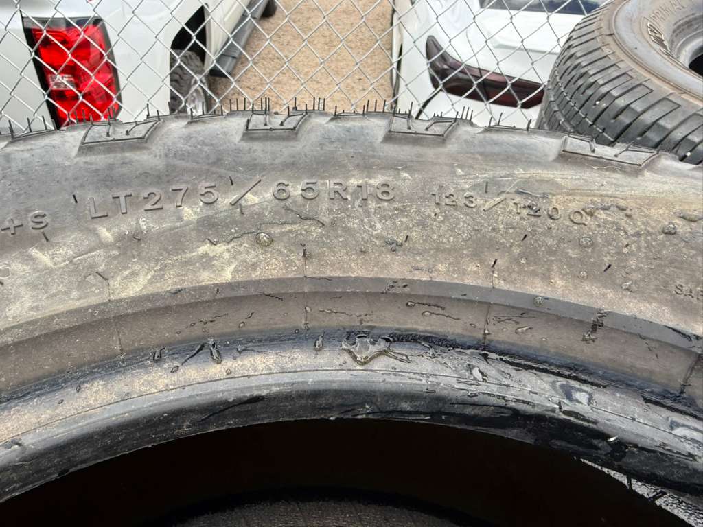 LT275/65R18 Pair (2 Used Tires) Goodyear wrangler ultraterrain AT