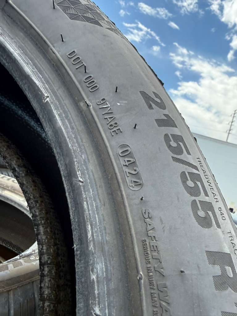 215/55R18 Pair (2 Used Tires) Kumho Crugen HP71