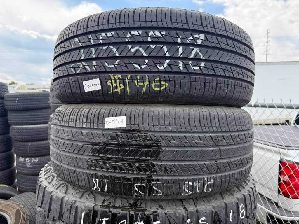 215/55R18 Pair (2 Used Tires) Kumho Crugen HP71
