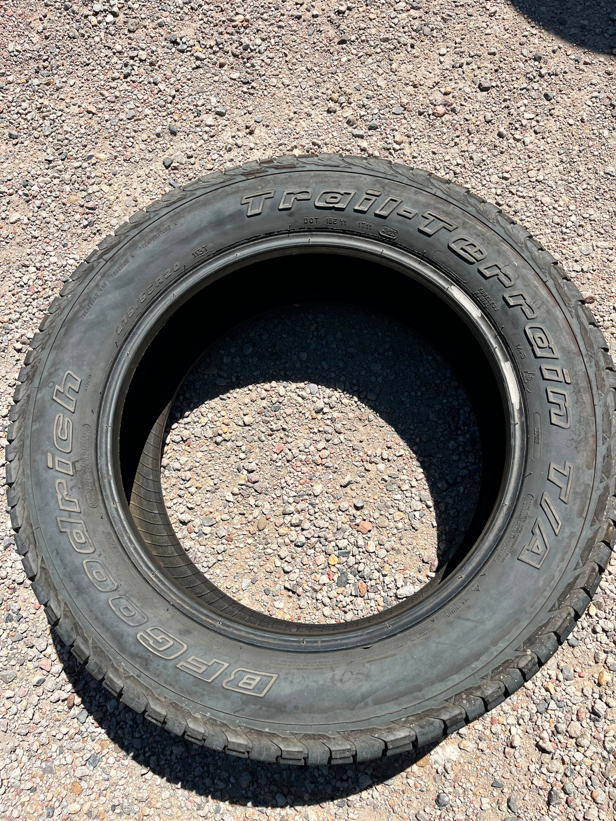 275/55R20 (3 Used Tires) BFGoodrich  Trail-Terrain
