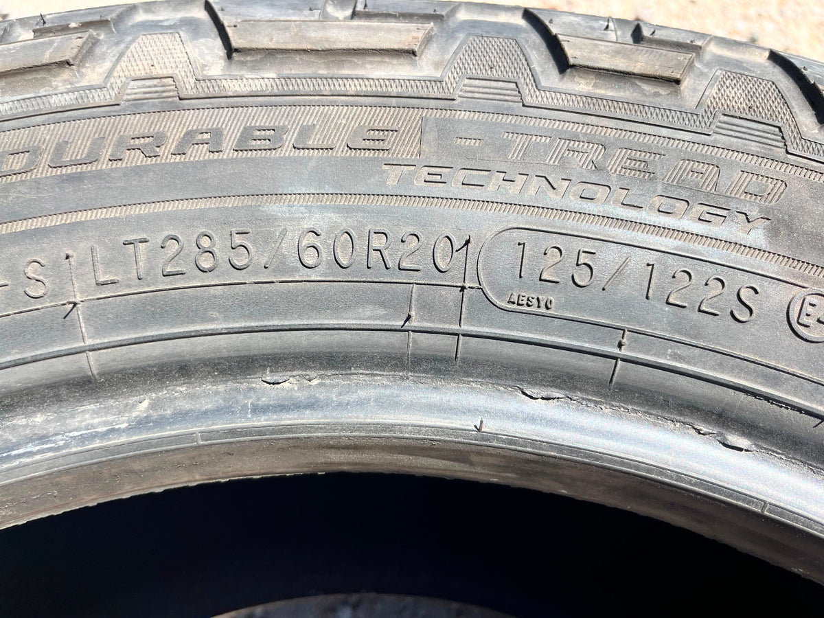 LT285/60R20 Pair (2 Used Tires) Cooper / Discoverer AT3 XLT