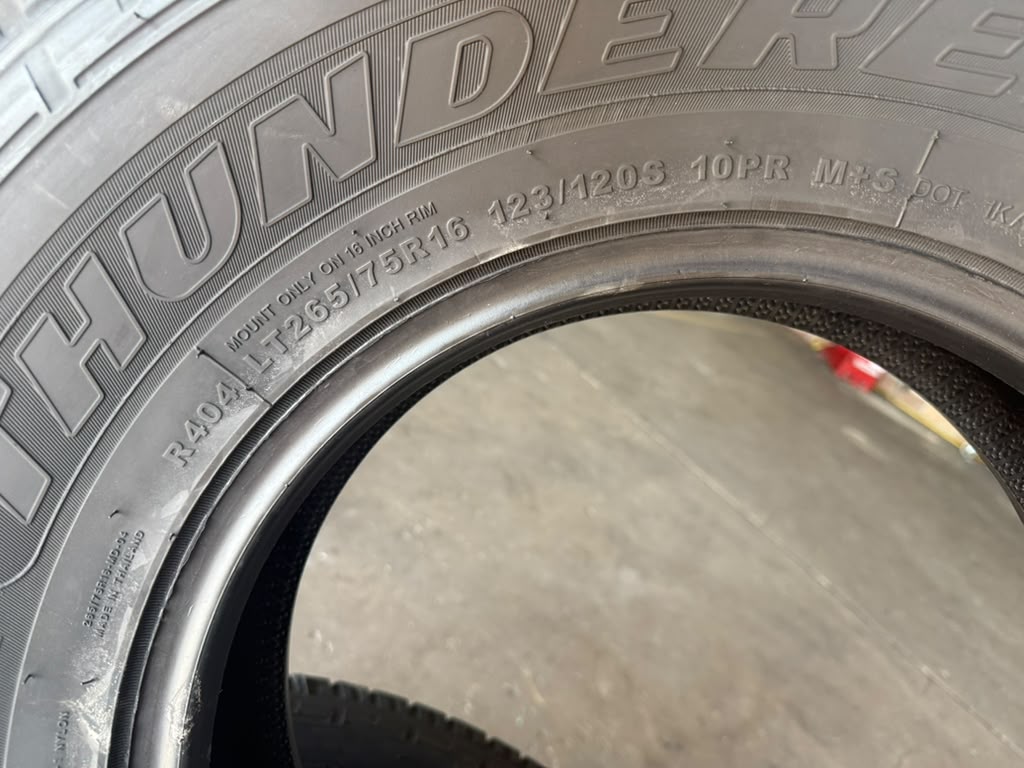 LT265/75R16 Set (4 Brand New Tires!!) Thunderer Ranger AT