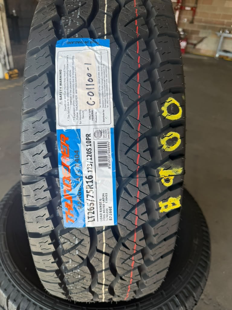 LT265/75R16 Set (4 Brand New Tires!!) Thunderer Ranger AT