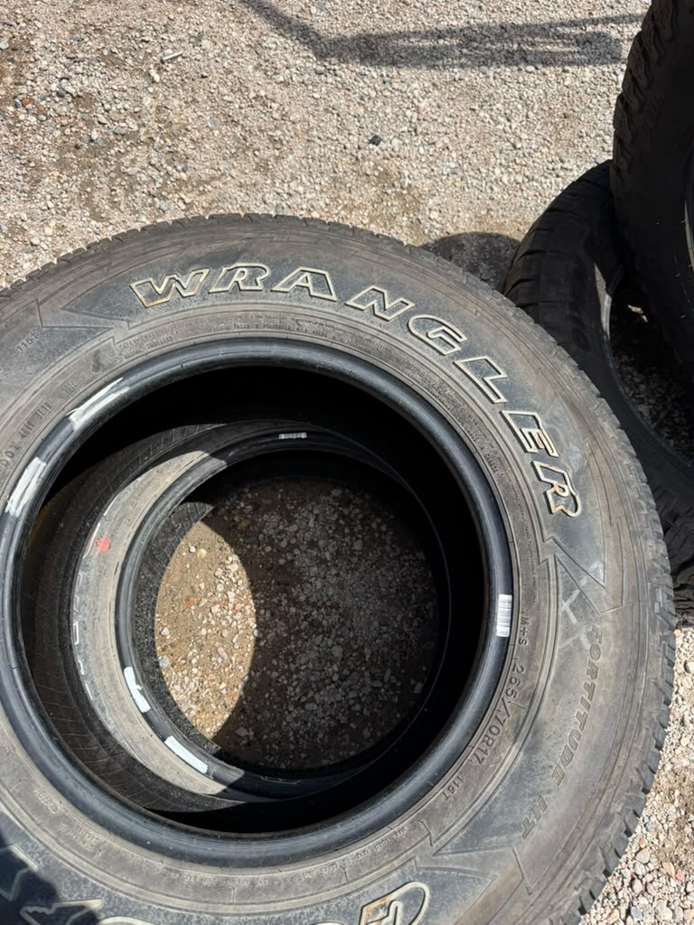 265/70R17 Pair (2 Used Tires) Goodyear Fortitude HT