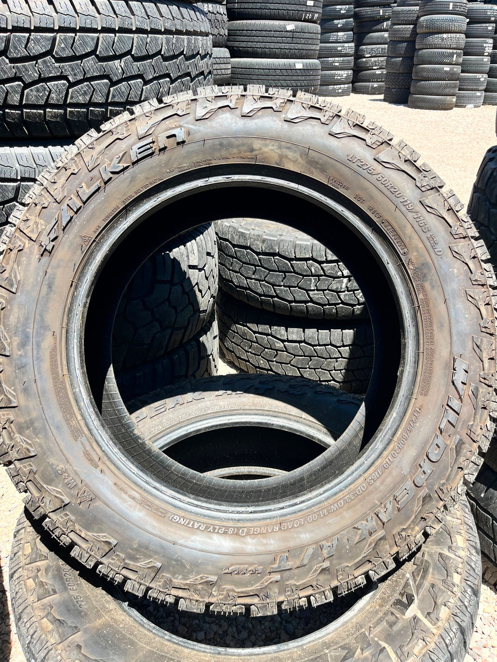 LT275/60R20 Pair (2 Used Tires) Falken  WildPeak 4W