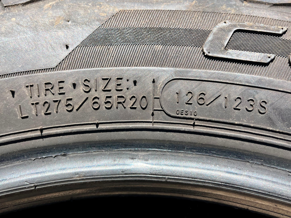 LT275/65R20 Pair (2 Used Tires) Cooper Discoverer Stronghold