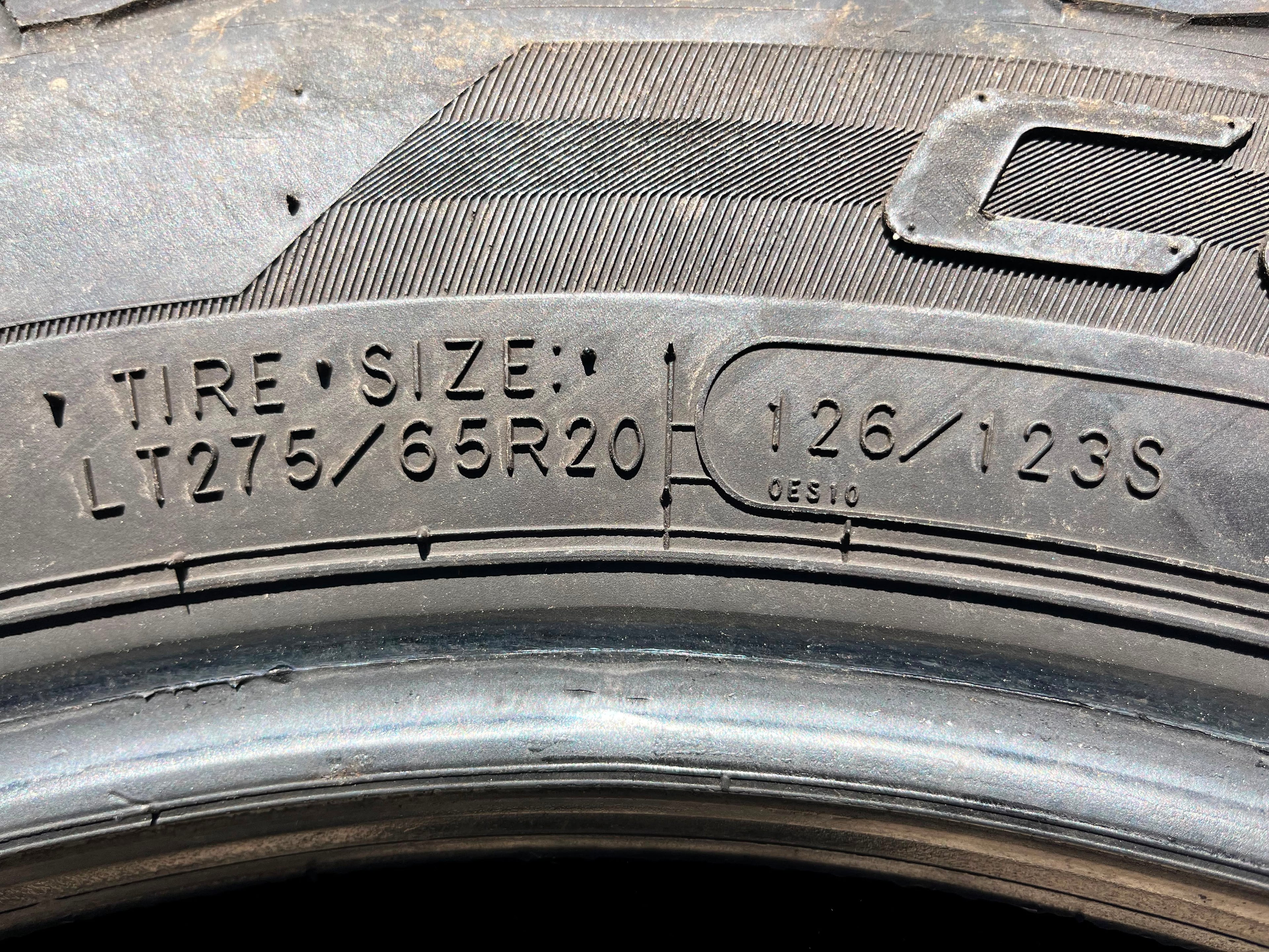 LT275/65R20 Pair (2 Used Tires) Cooper Discoverer Stronghold