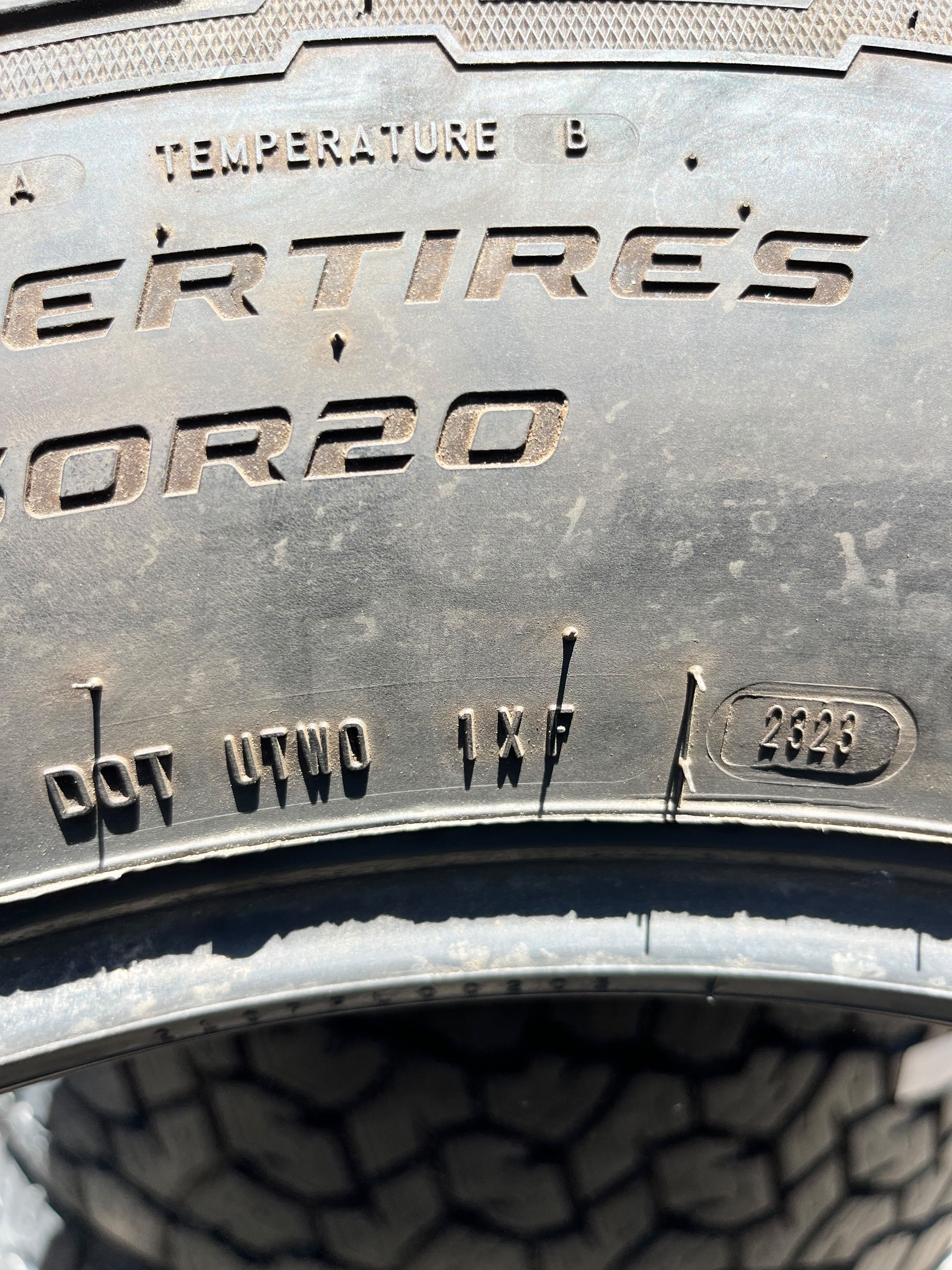 275/60R20 Pair (2 Used Tires) Cooper Discoverer AT3