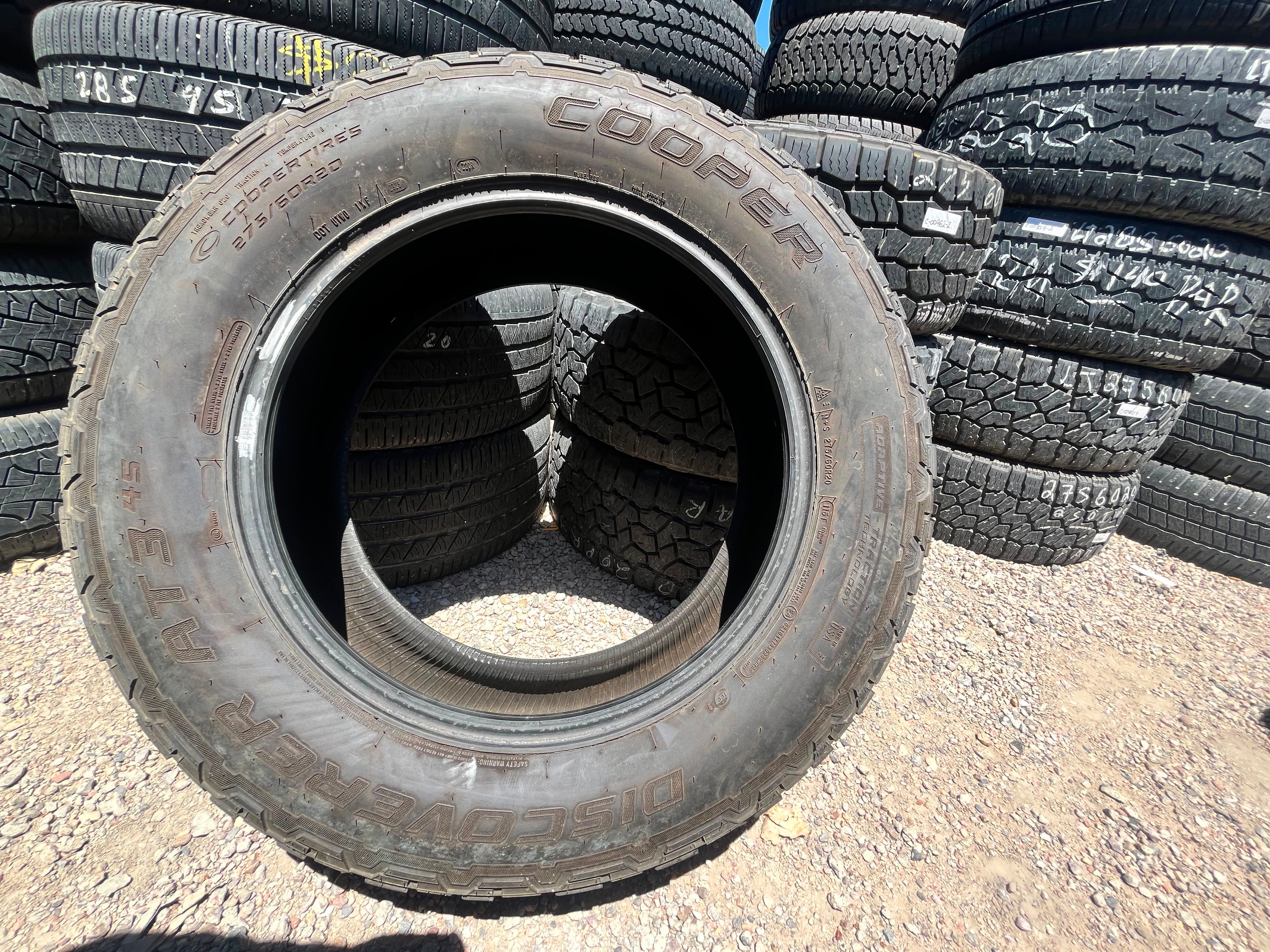 275/60R20 Pair (2 Used Tires) Cooper Discoverer AT3