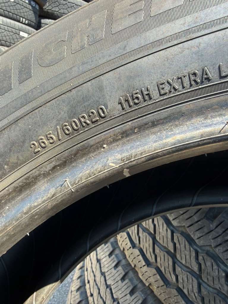 265/60R20 Set (4 Used Tires) Michelin Defender LTX M/S 2