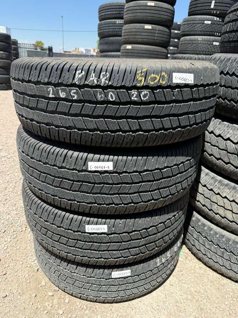 265/60R20 Set (4 Used Tires) Michelin Defender LTX M/S 2