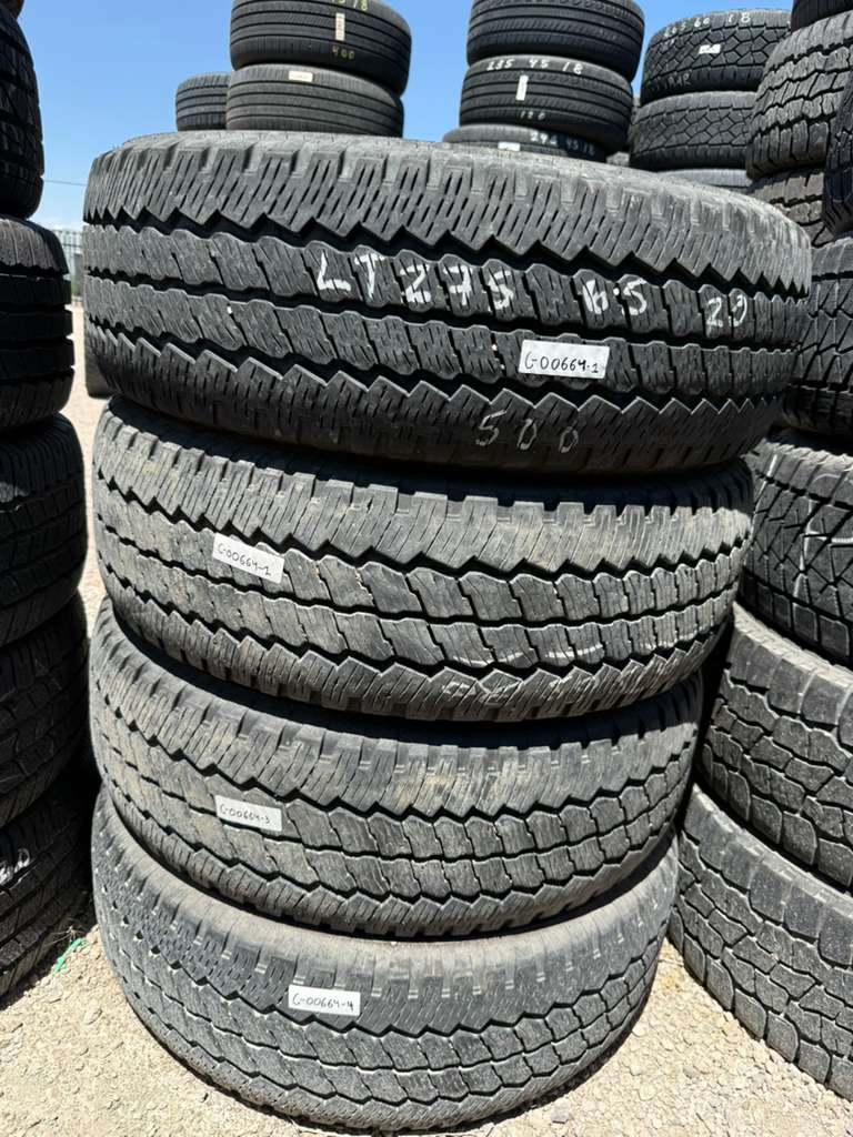 LT275/65R20 Set (4 Used Tires) Bridgestone Dueler A/T