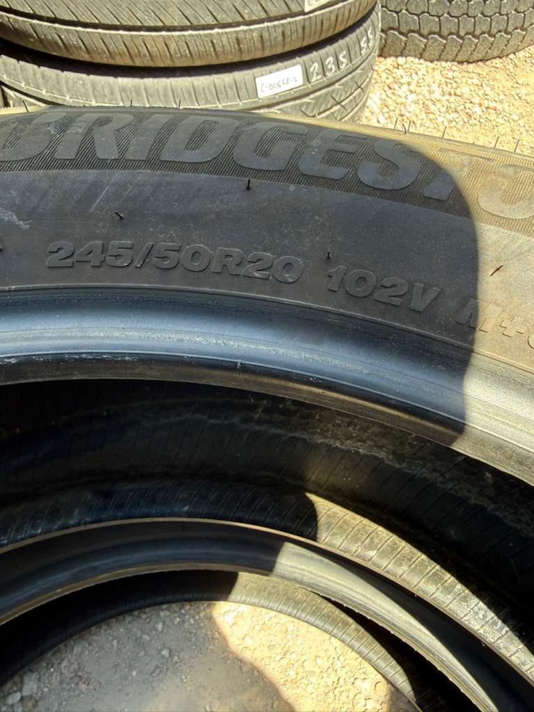 245/50R20 Pair (2 Used Tires) Bridgestone WeatherPeak