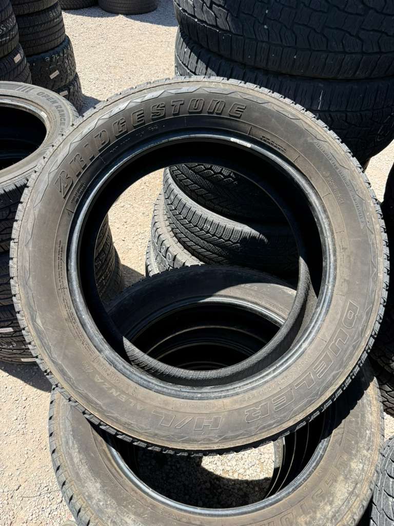 255/55R20 Set (4 Used Tires) Bridgestone Dueler H/L Alenza