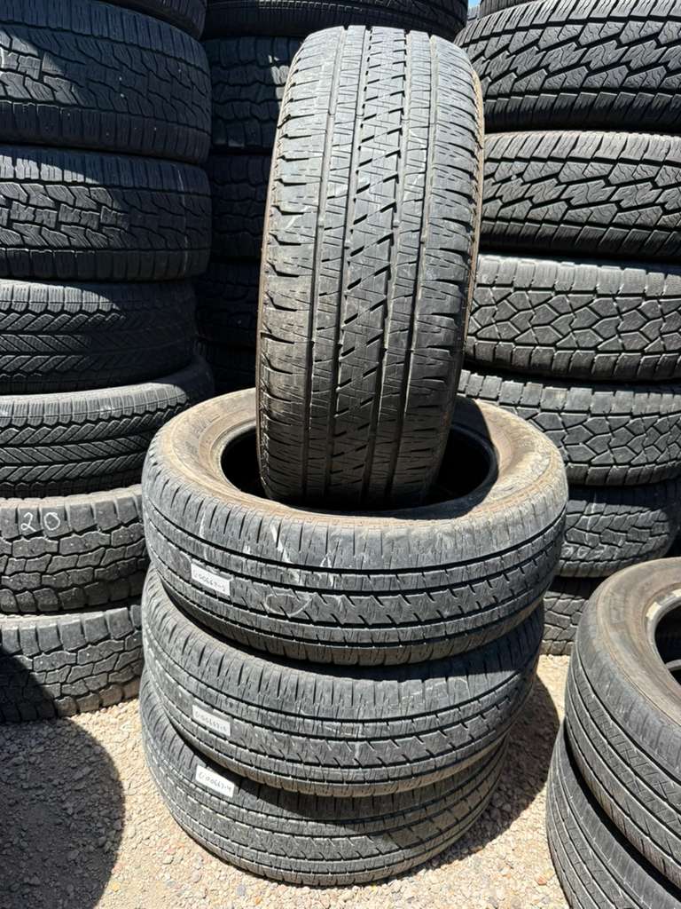255/55R20 Set (4 Used Tires) Bridgestone Dueler H/L Alenza