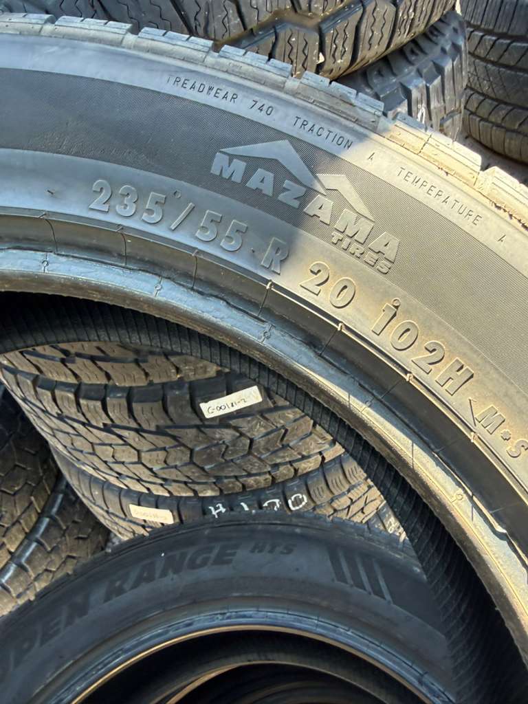 235/55R20 Set (4 Used Tires) Mazama Open Range HTS