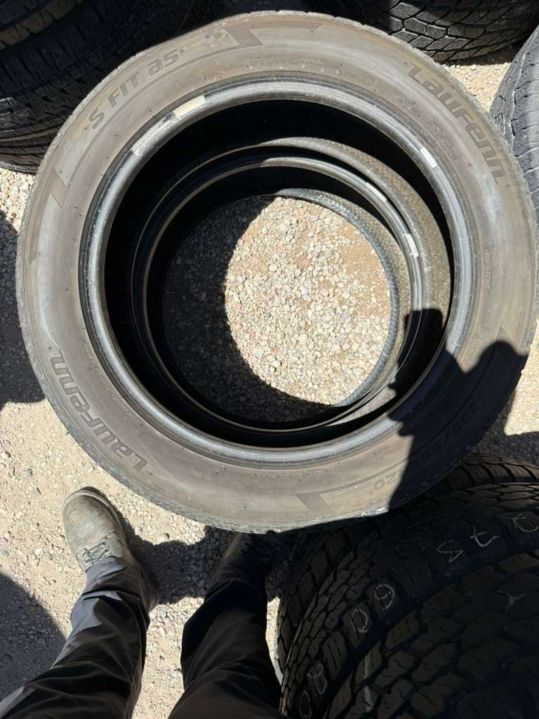 235/55R20 Pair (2 Used Tires) Laufenn S Fit AS