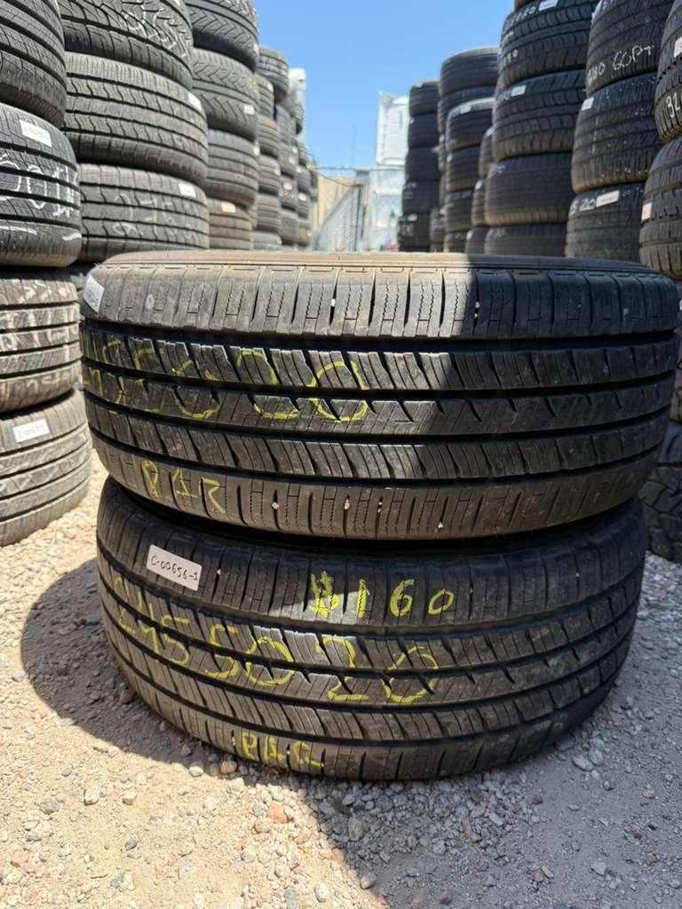 245/50R20 Pair (2 Used Tires) Falken ZIEX CT60 A/S