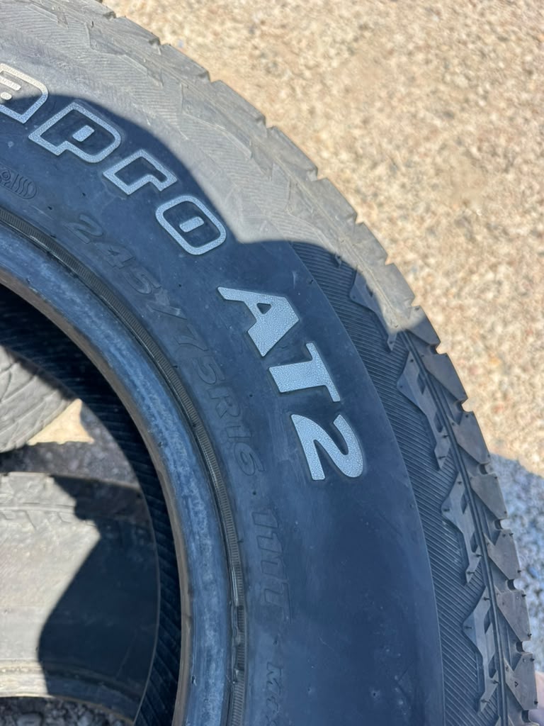 245/75R16 Pair (2 Used Tires) Hankook DynaPro AT2
