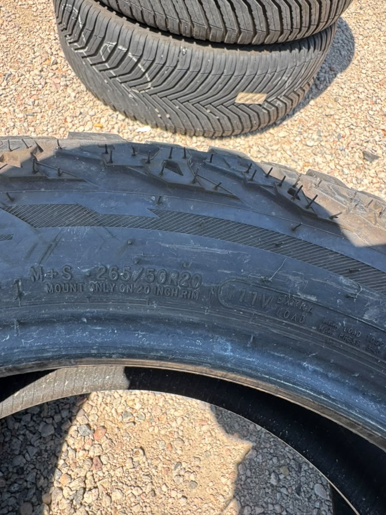 265/50R20 Pair (2 Used Tires) Cooper Discoverer