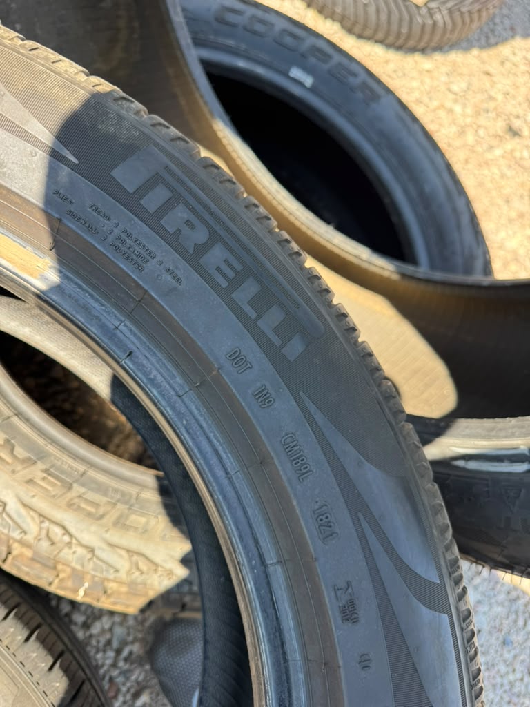 225/55R19 Pair (2 Used Tires) Pirelli Scorpion