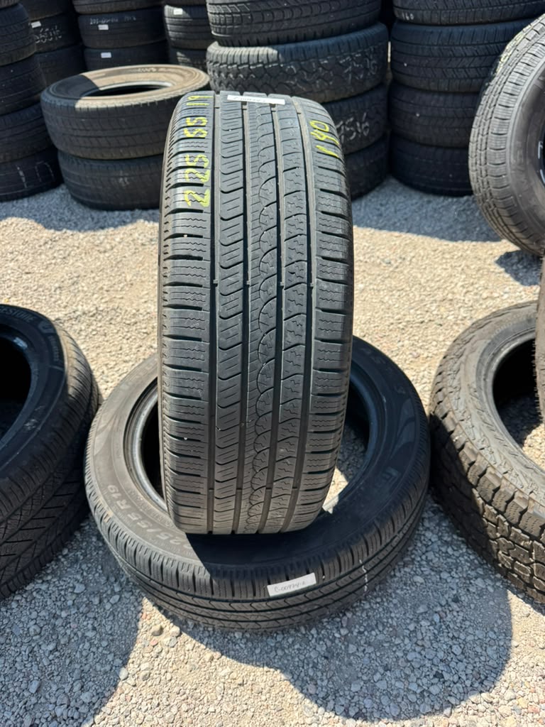 225/55R19 Pair (2 Used Tires) Pirelli Scorpion