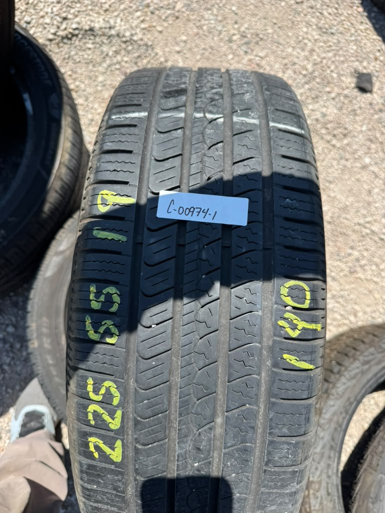 225/55R19 Pair (2 Used Tires) Pirelli Scorpion