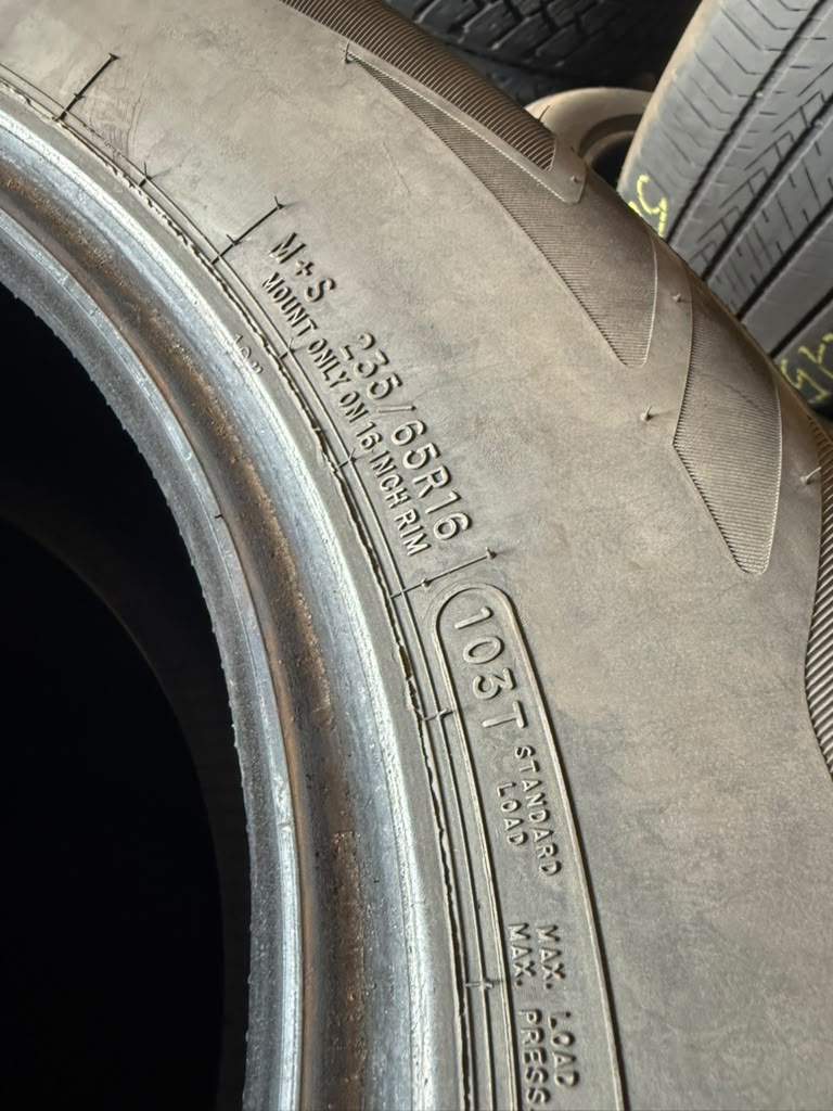 235/65R16 Set (4 Used Tires) Cooper Endeavor Plus