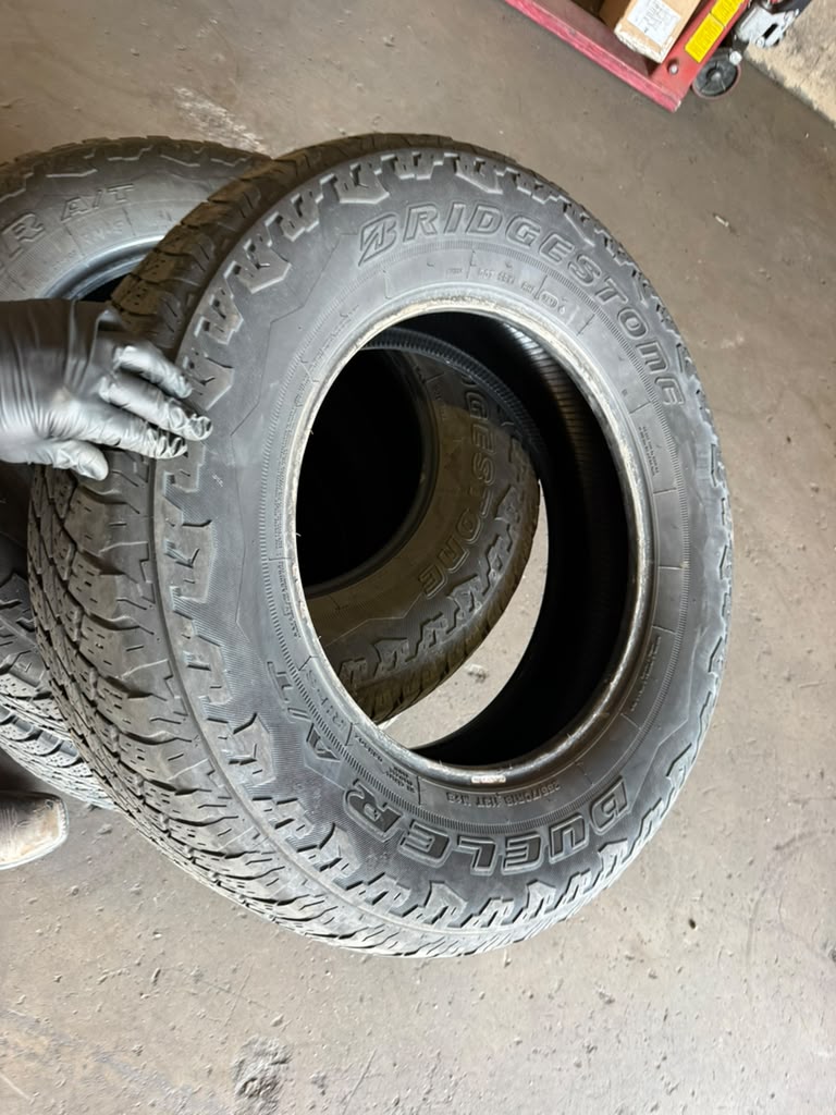 255/70R18 Set (4 Used Tires) Bridgestone Dueler AT