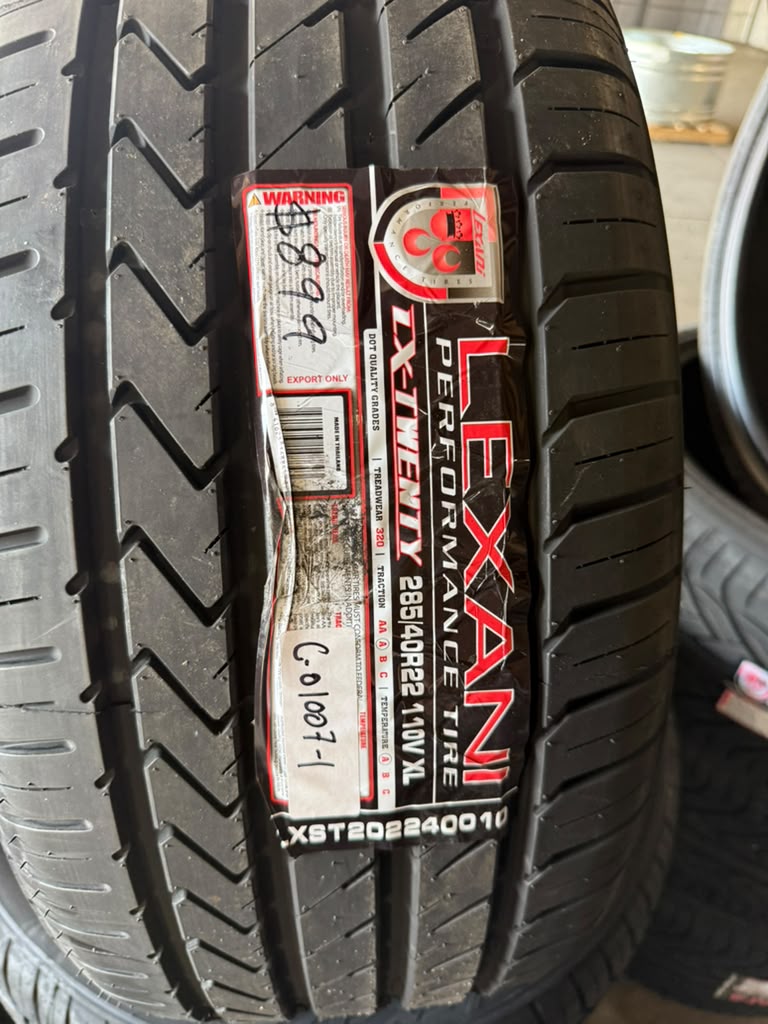 285/40R22 Set (4 Brand New Tires!!) Lexani LX-Twenty