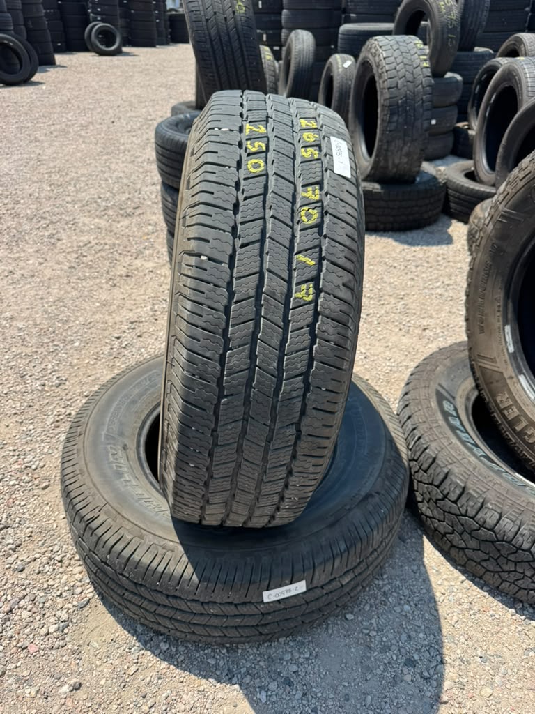 265/70R17 Pair (2 Used Tires) Michelin Defender LTX M/S2
