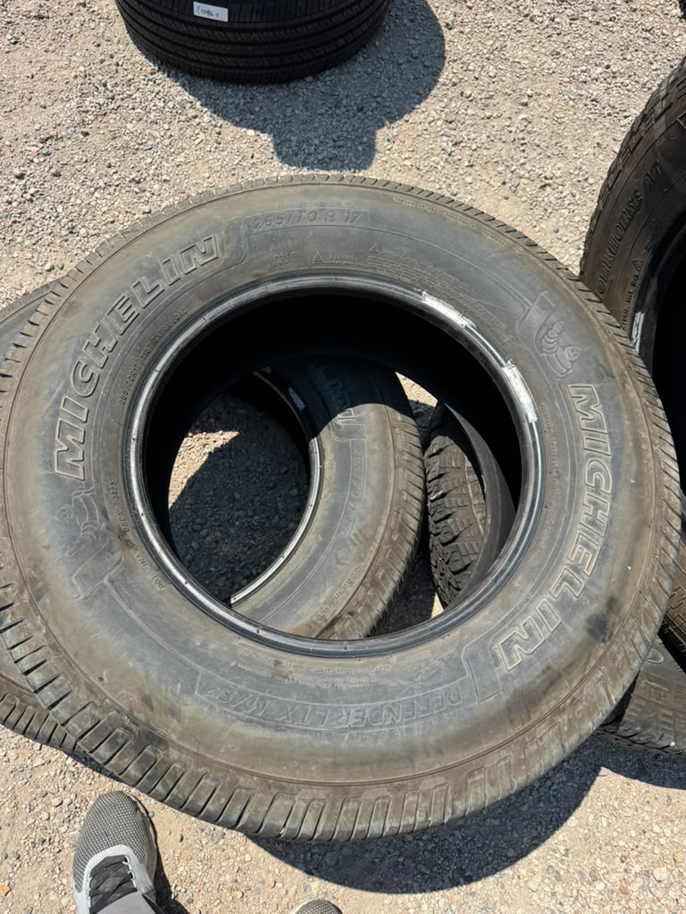 265/70R17 Pair (2 Used Tires) Michelin Defender LTX M/S2