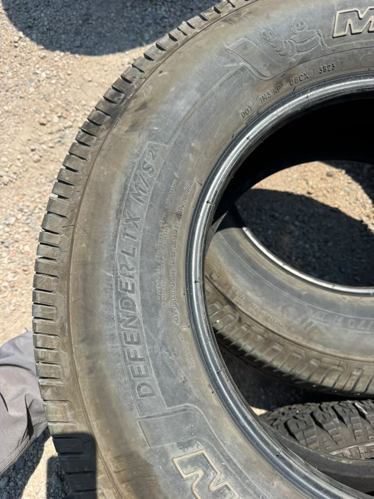 265/70R17 Pair (2 Used Tires) Michelin Defender LTX M/S2
