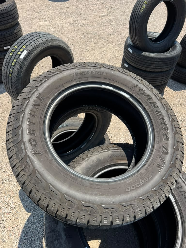 275/65R18 Set (4 Used Tires) Fortune Tormenta