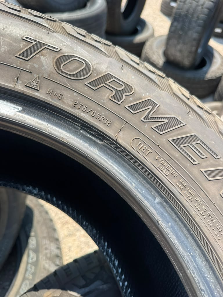 275/65R18 Set (4 Used Tires) Fortune Tormenta