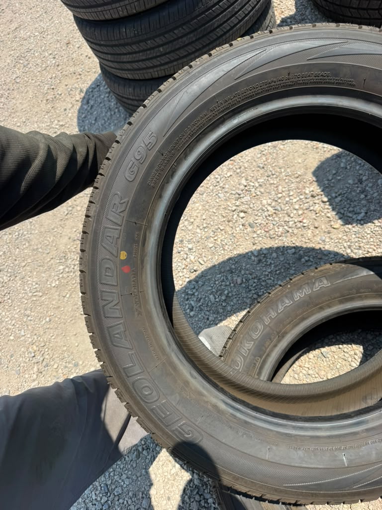 225/55R17 Pair (2 Used Tires) Yokohama Geolandar G95