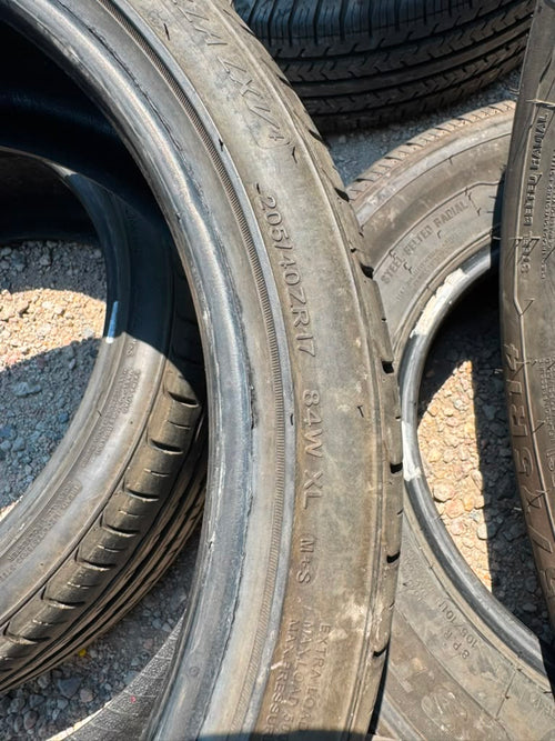 205/40R17 Pair (2 Used Tires) Velozza ZXV4