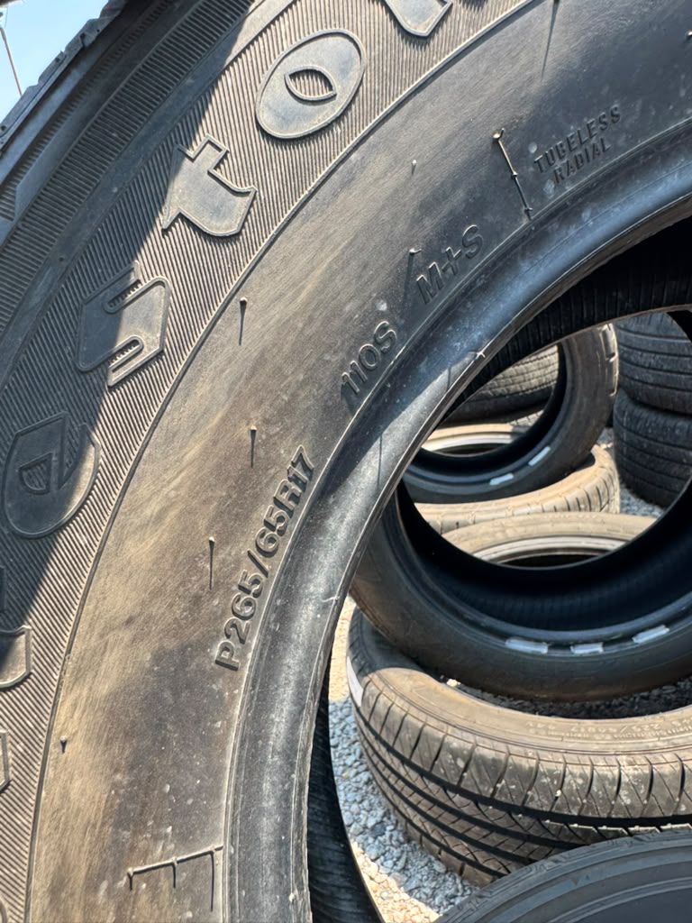 265/65R17 Pair (2 Used Tires) Firestone Destination LE2